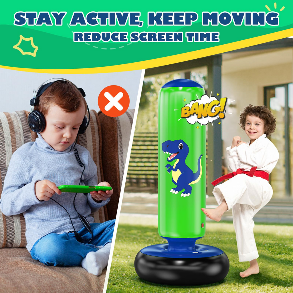 Inflatable Punching Bag | 48 Inch Stable
