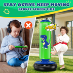 Inflatable Punching Bag | 48 Inch Stable