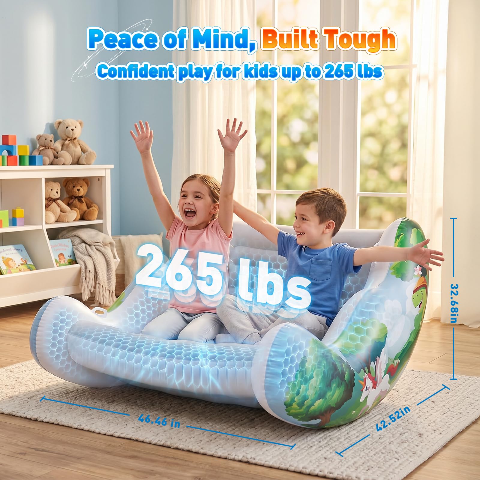 Inflatable Rocking Chair for Kids