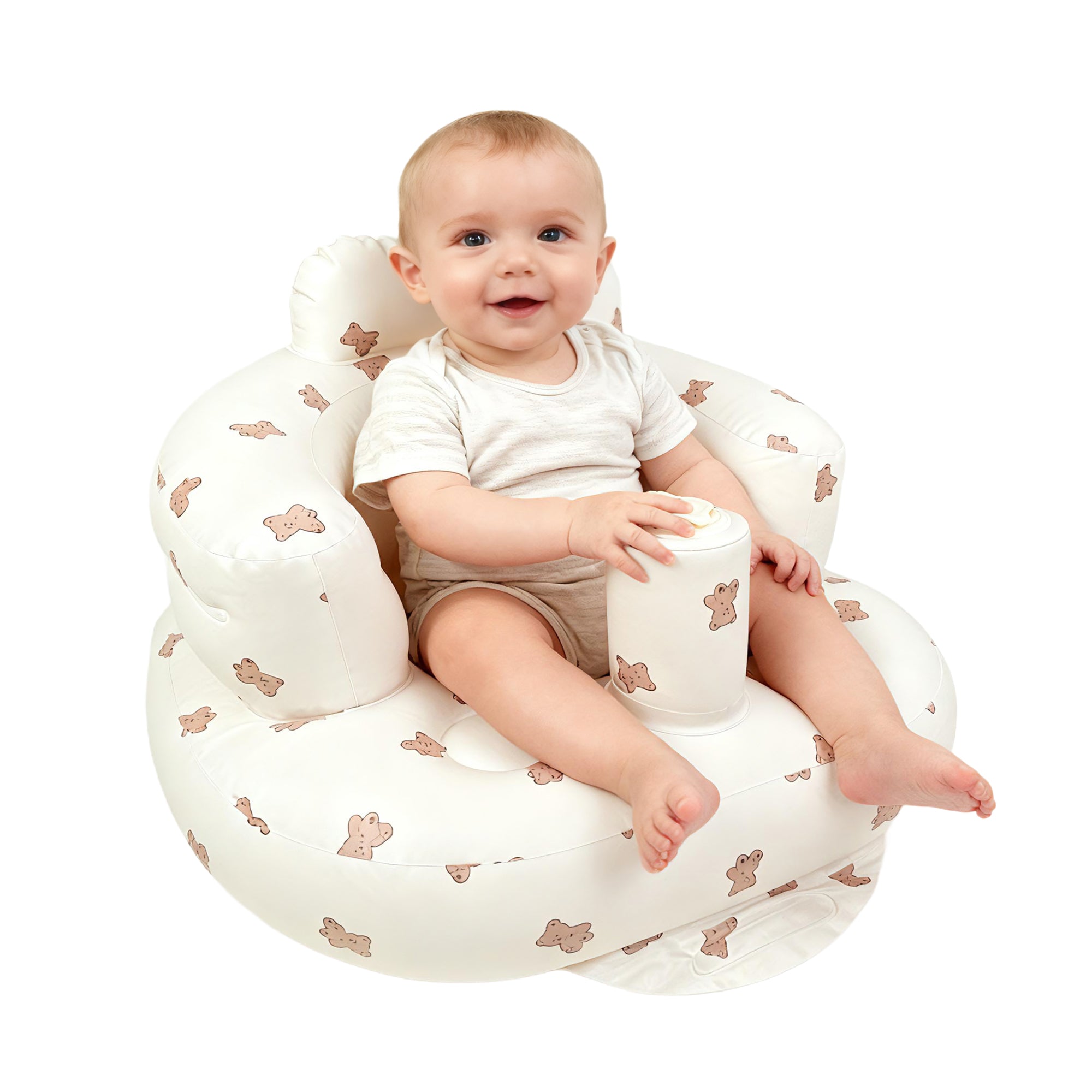 Inflatable Baby Seat with Built-in Pump